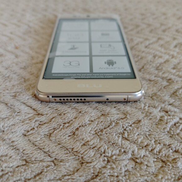 BLU Grand X GSM Unlocked Dual SIM Android 6.0 5" HD Display Smartphone - Gold - Picture 3 of 8